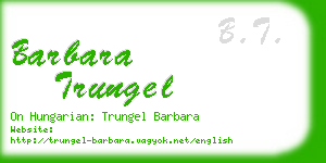 barbara trungel business card